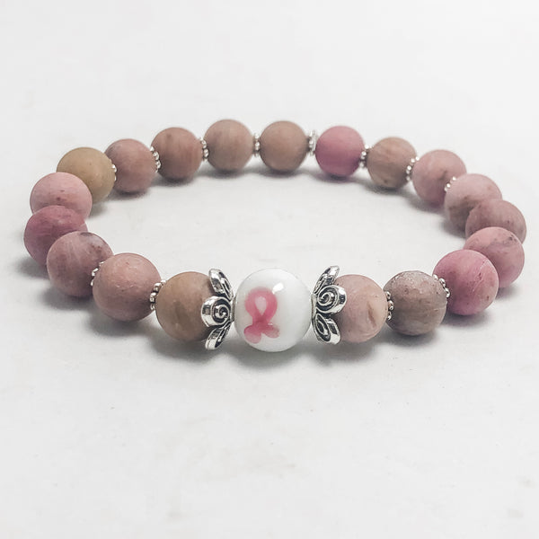Breast Cancer Awareness Stretch Bracelet