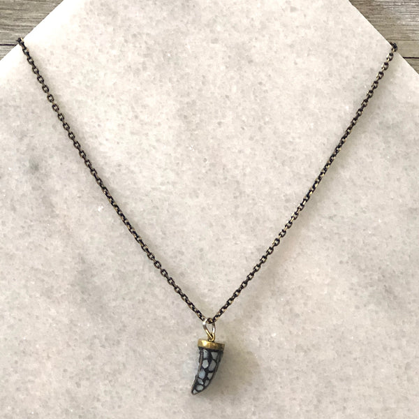 Tibetan Horn Layering Necklace