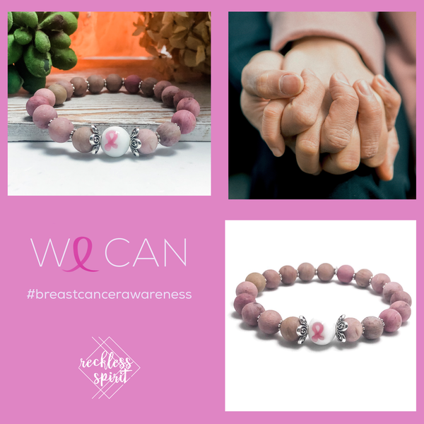 Breast Cancer Awareness Stretch Bracelet