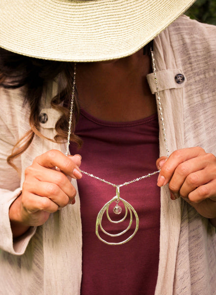 Rings of Tranquility Pendant Necklace
