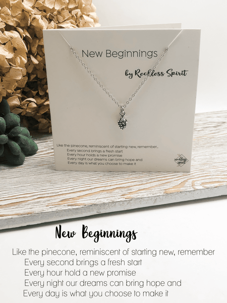 New Beginnings Pinecone Necklace