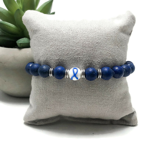 Autism Awareness Unisex (Men's/Women's/Kid's) Stretch Bracelet - Blue