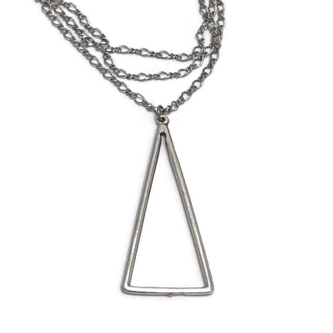 The Pointe Triangle Minimalist Necklace