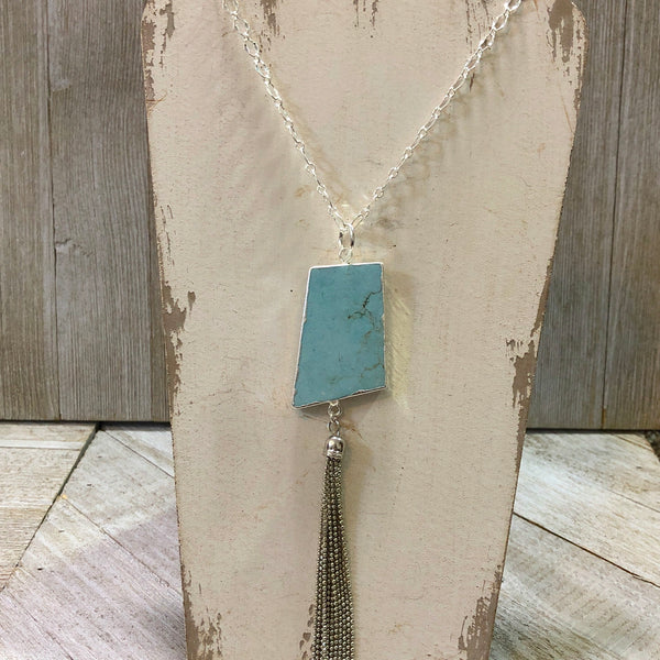 Be You Turquoise Howlite Necklace