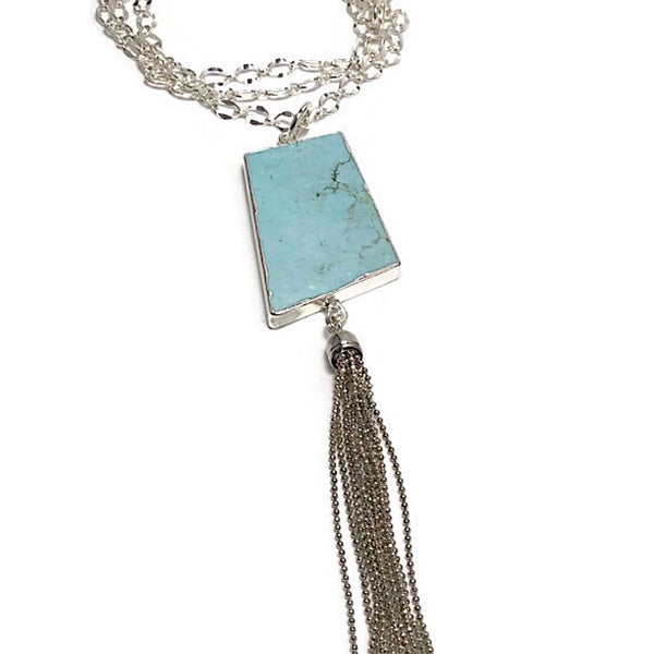 Be You Turquoise Howlite Necklace