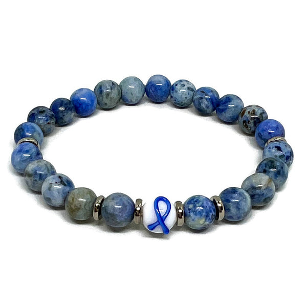 Colon Cancer Awareness Unisex (Men's or Women's) Stretch Bracelet