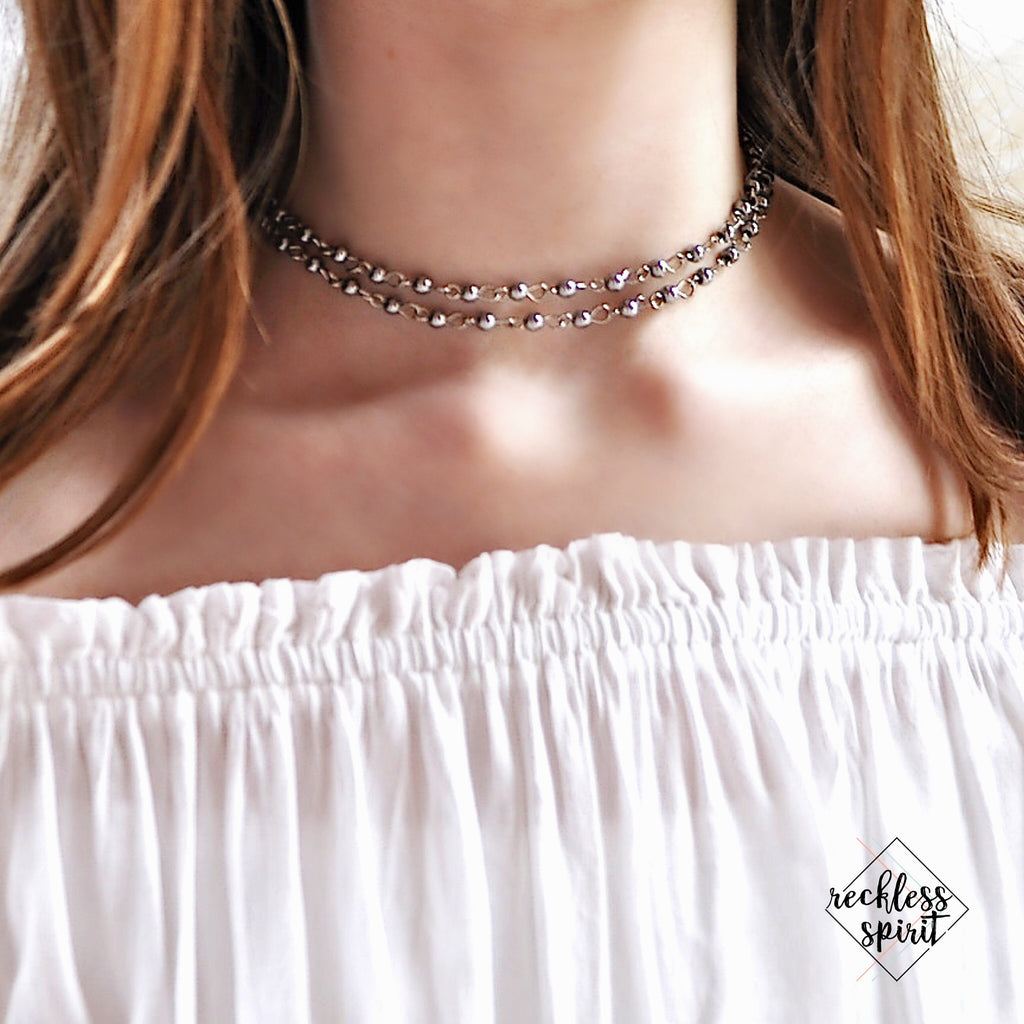 Drizzle Chain Choker Necklace