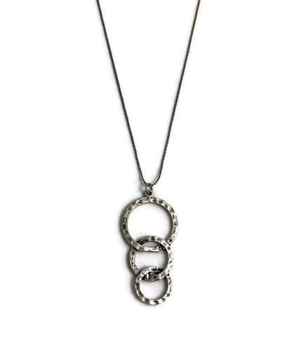 Three Ring Minimalist Necklace