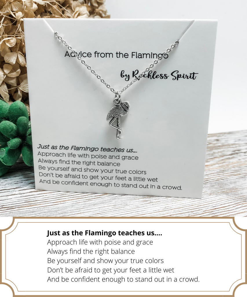 Advice From The Flamingo Necklace