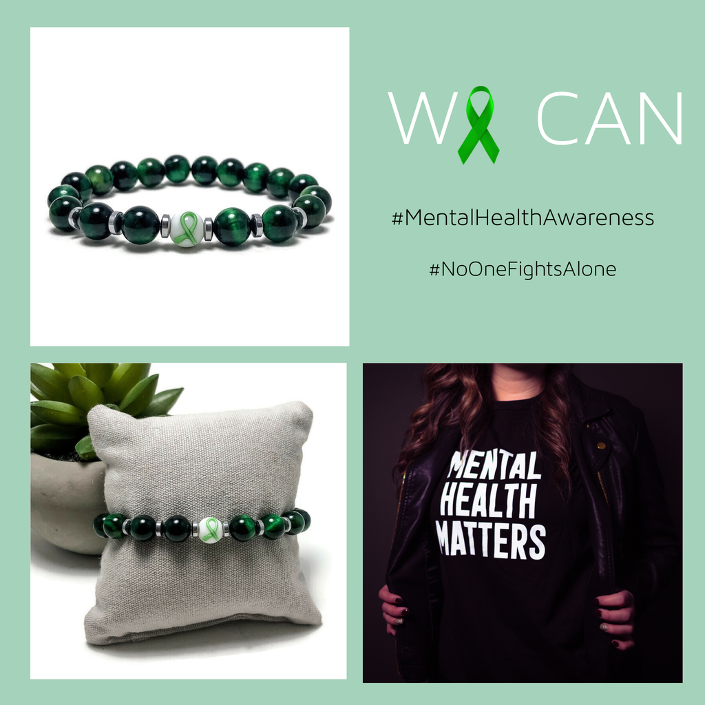 Mental Health Awareness Unisex (Men's/Women's/Kid's) Stretch Bracelet